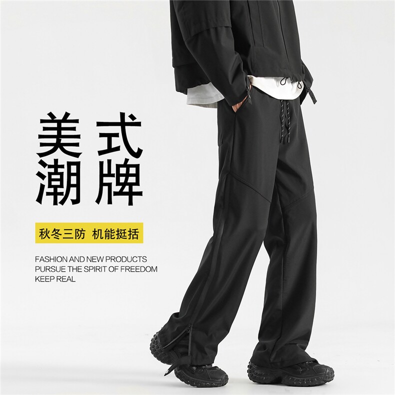 2025秋冬加绒高街防水冲锋裤cleanfit休闲裤K105-P35加绒40,男装卫衣,电商042
