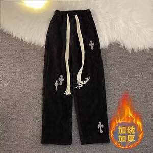 男秋季新款港风休闲裤A531加绒P43常规37图片