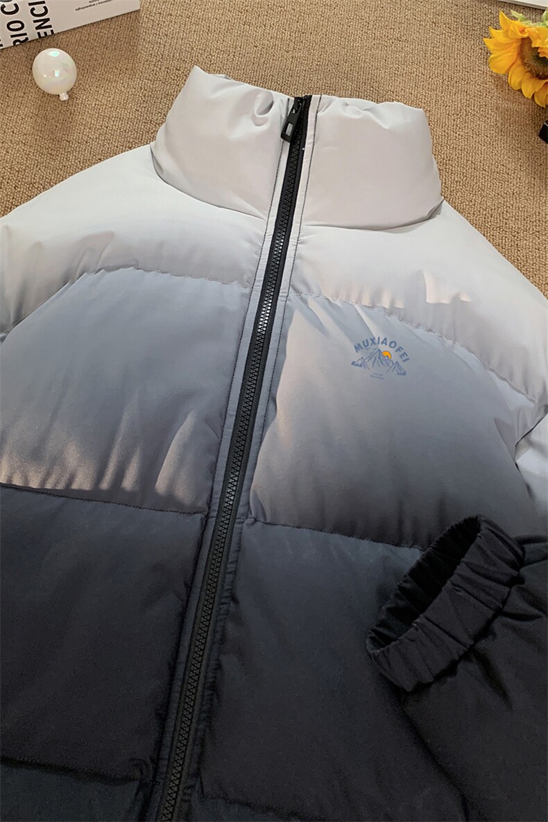 量大优可提供视频冬棉衣立领渐变HD019-1-MF5335-P75,男装棉衣,电商019-1