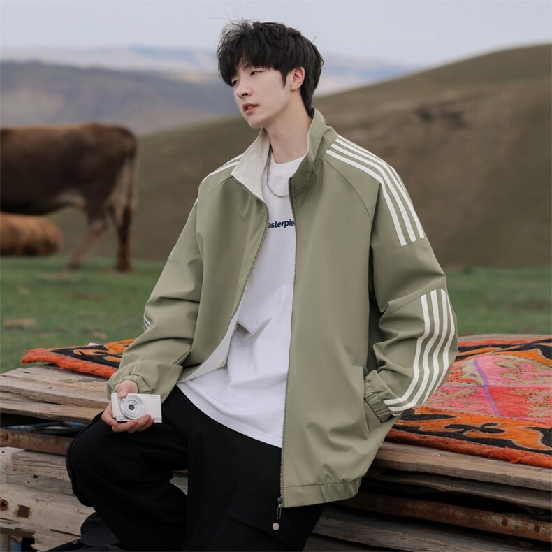 G0126-P65秋季新款日系cityboy拉条立领宽松防水夹克,男装夹克,星座109