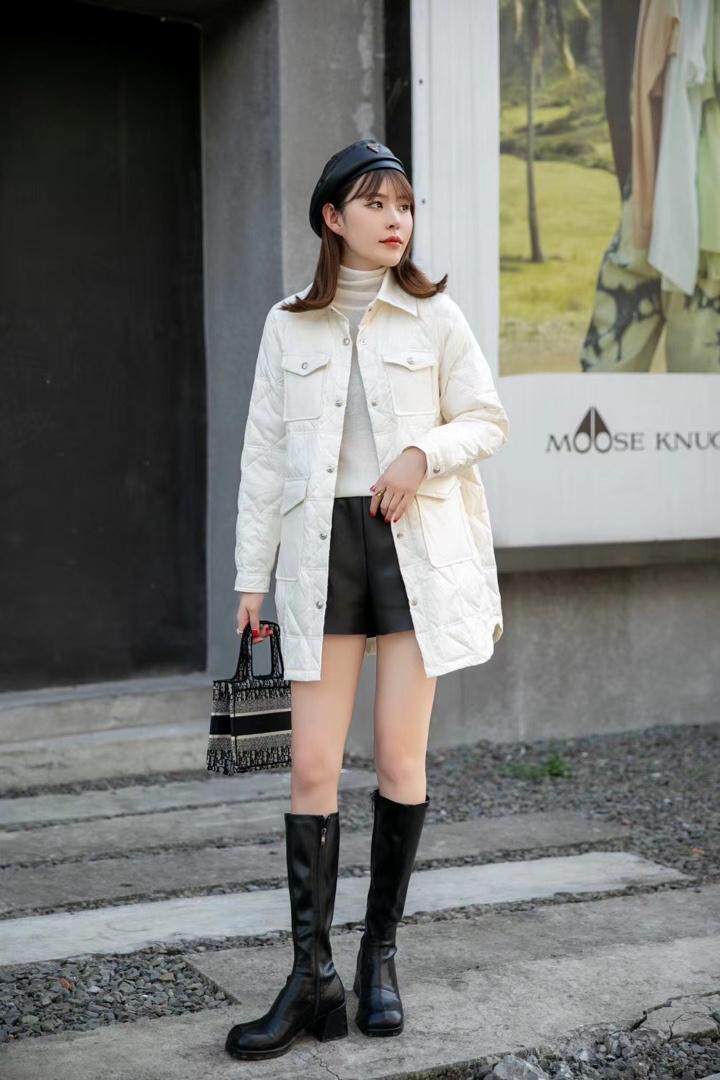 2021新款中长款轻薄羽绒服，女装羽绒服，溪肆