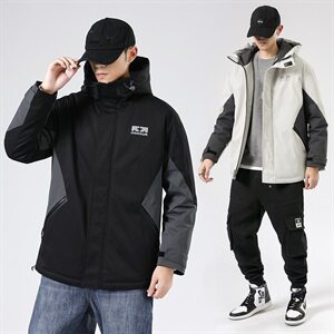 2020冬装新款潮牌插色连帽羽绒服男潮保暖外套 A436-2166-P125图片