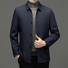 男士翻领可脱卸内胆羽绒服冬季新款加厚保暖爸爸上衣中年男装外套，男装羽绒服，电商B212（原钱塘6029）