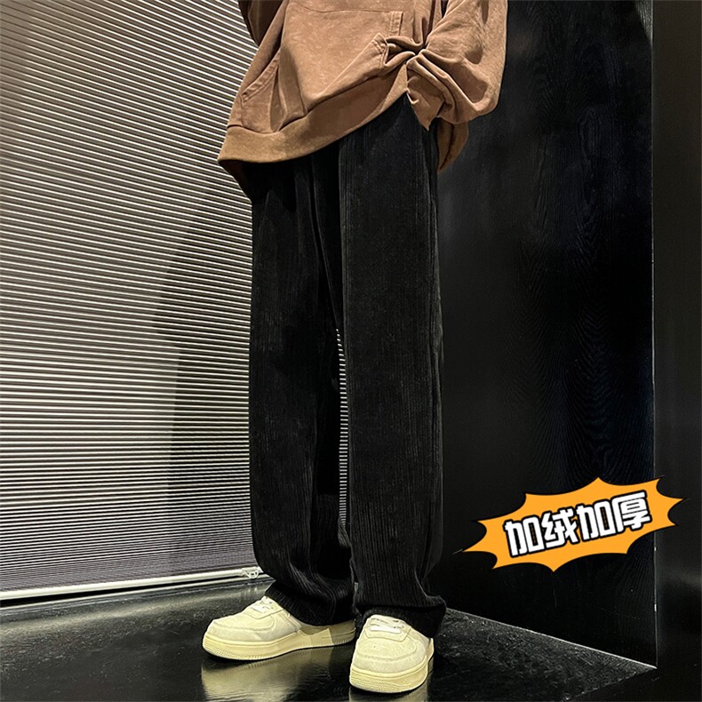抖音品质440G雪尼尔休闲裤A014-DY2110常规P65控88加绒P70控98,男装休闲裤,电商A014