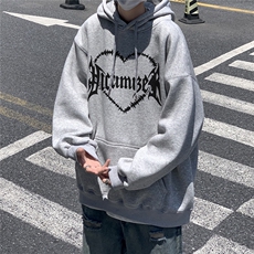 冬季新品加厚连帽宽松卫衣XZ203-W661加绒-P58，男装卫衣，星座203