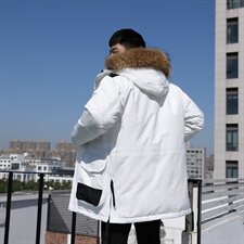 2020电商B247新款冬季韩版中长款羽绒服加拿大大鹅加厚MY81，男装羽绒服，电商B247