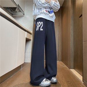抖音品质美式潮流字母印花设计感宽松卫裤B315-K25310-特p42控78图片