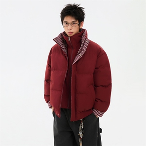冬季新品得物美式潮流高品质格子加绒加厚棉衣外套棉服MY5566-P88图片