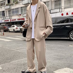 西装外套男套装痞帅外套韩版潮流宽松帅气休闲春秋季小西服dk图片