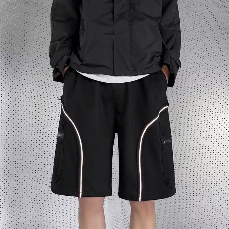 五分裤潮流休闲裤气质时尚潮牌拉链装饰新款潮男夏季DK134-P33,男装休闲裤,星座1109-3