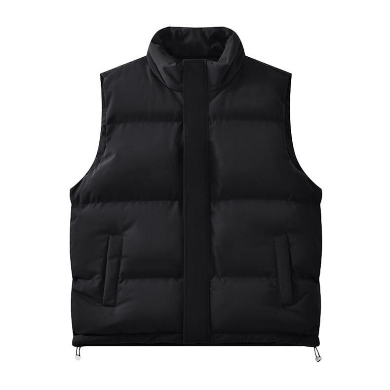 现货5W件冬季三防硬挺boxy短款立领棉衣马夹外套加厚马甲保暖棉服，男装棉衣，电商A486-1