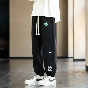 高品质秋季新款运动裤男束脚宽松卫裤潮流休闲长裤篮球裤子图片