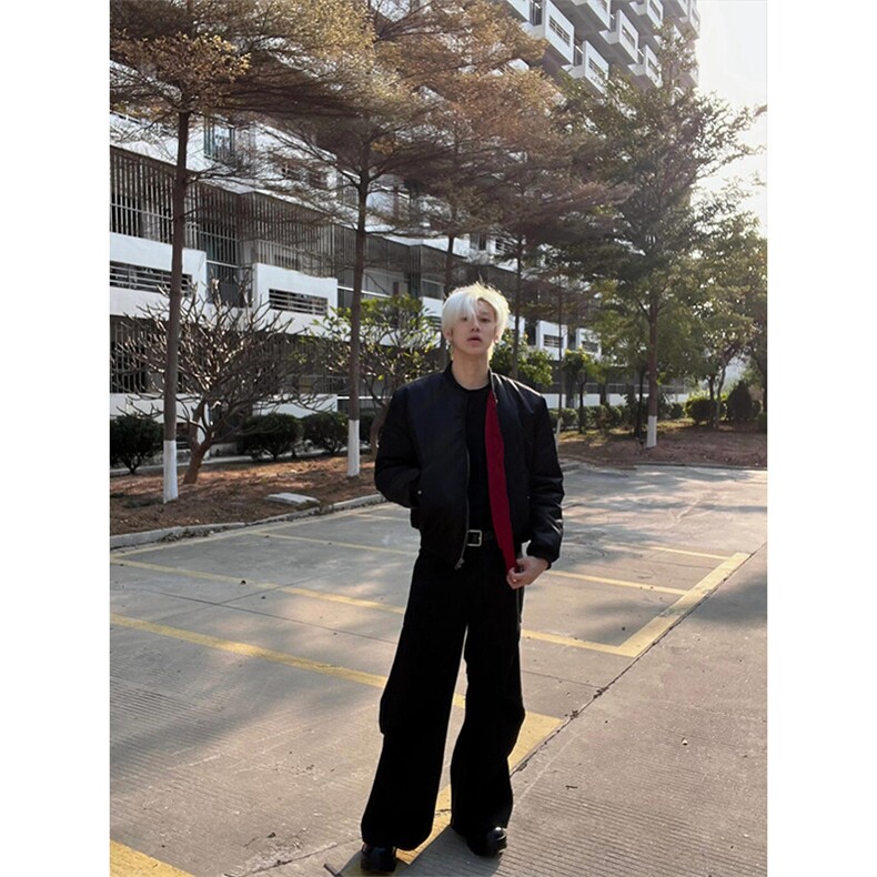 【有货】内衬红色飞行夹克外套棒球服JK507特P67,男装夹克,星座908-1