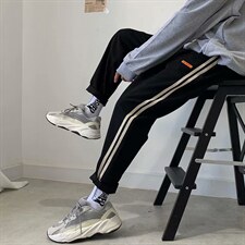 裤子男宽松薄款休闲裤韩版潮流百搭运动九分裤潮牌直筒长裤潮KZ06，男装休闲裤，星座115A(原星座507）