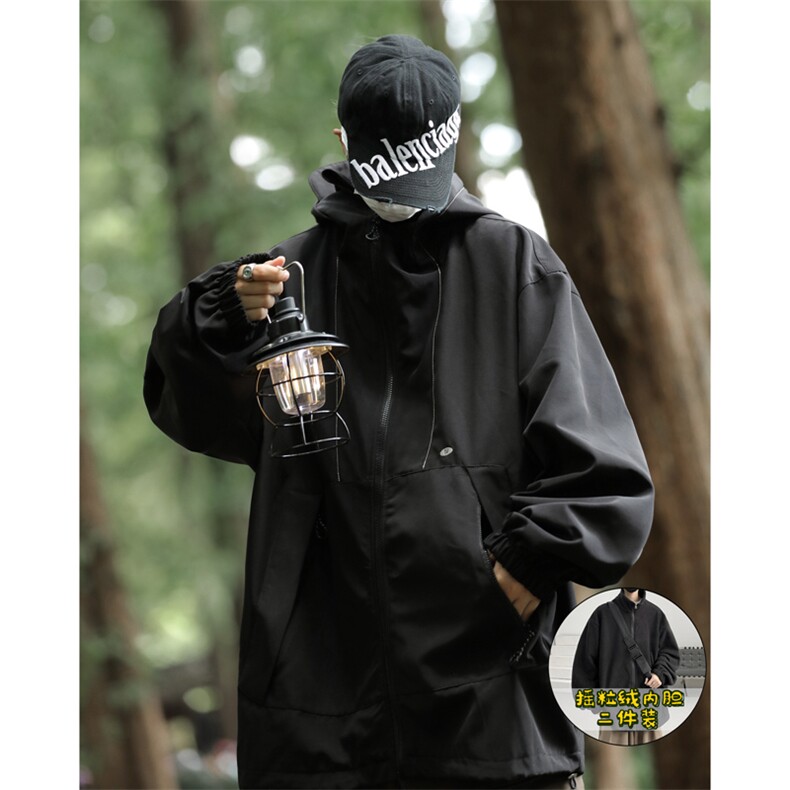 抖音直播！冲锋衣防风防水三合一外套夹克男两件套XH36SHY-P97,男装夹克,电商B367