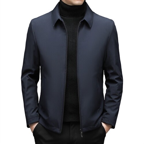 中年男新款冬季加厚休闲上衣爸爸冬装保暖外套羽绒服ZLF01-P185，男装羽绒服，电商B212（原钱塘6029）