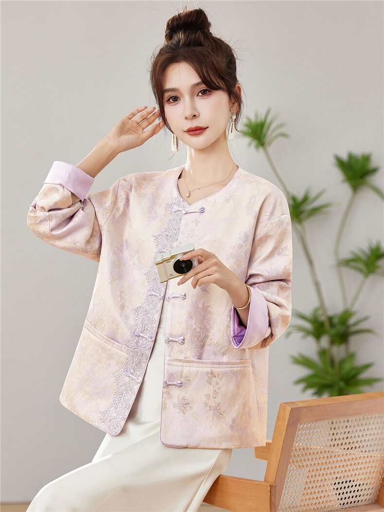 中式2026年春季短外套5天左右发货,女装短外套,靓衣阁