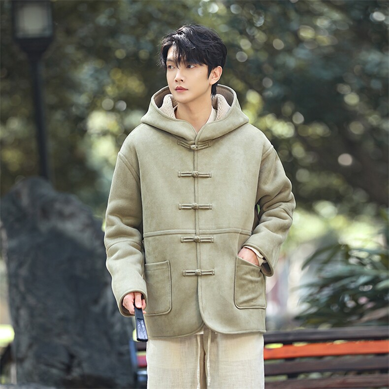 风连帽棉衣皮毛一体夹克男冬款羊羔绒保暖外套棉服1216-p188,男装夹克,电商A016