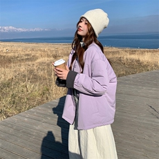 新款紫色棉衣2C007-178-P185-K278，女装棉衣/棉服，2C007