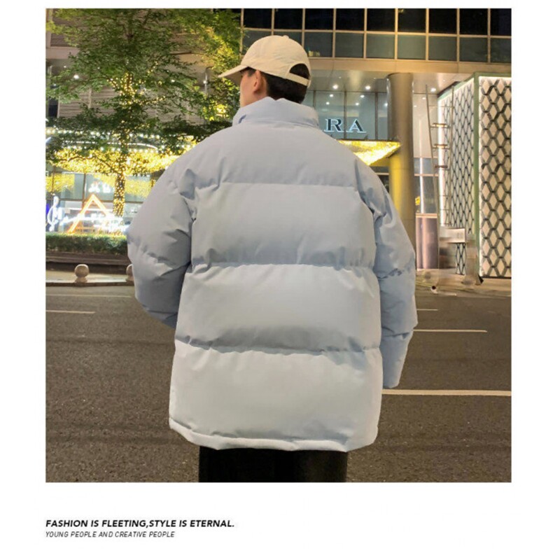 面包服男生秋冬季韩版潮流加厚棉服立领潮牌ins宽松痞帅棉衣外套,男装棉衣,星座1013-1