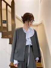 现货春季新款定制面料小香风外套，其它，单井 Single Well