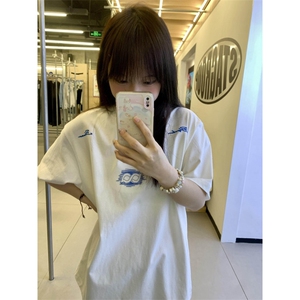 H0661-P35夏季新款宽松印花短袖T恤女图片