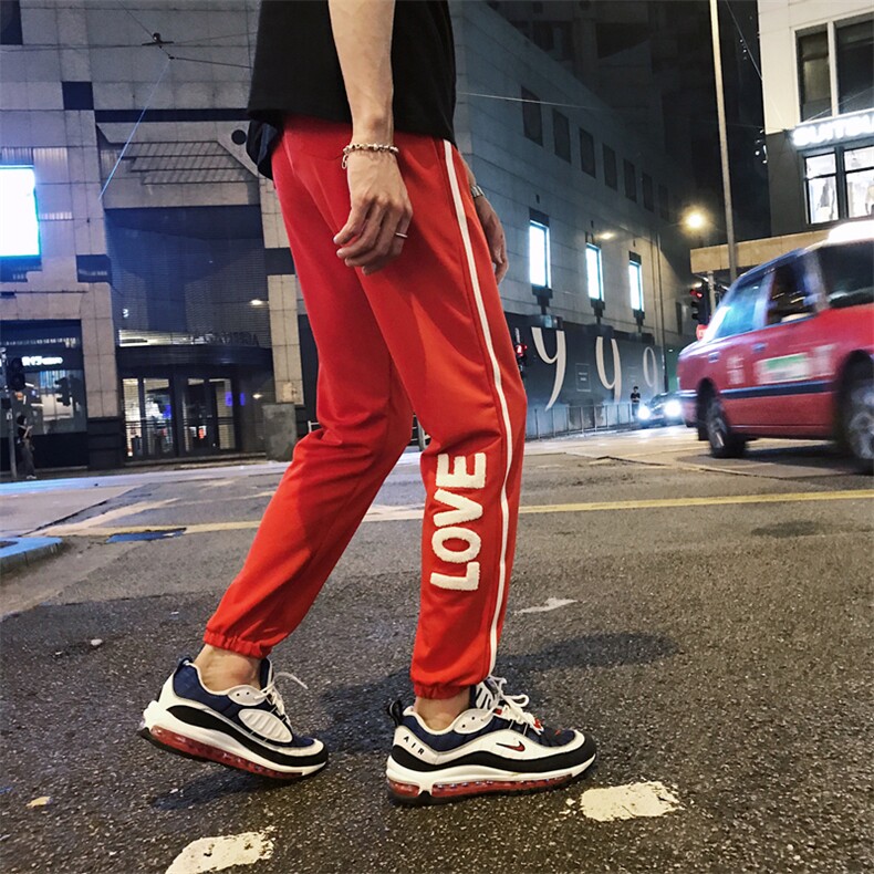 早秋男宽松休闲运动裤港风BF百搭束脚裤622/P40(55）图片