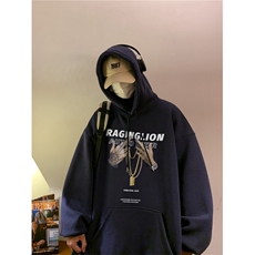 潮流宽松ins休闲男连帽卫衣D325-WY2303-薄款P55厚款P65，男装卫衣，电商D325