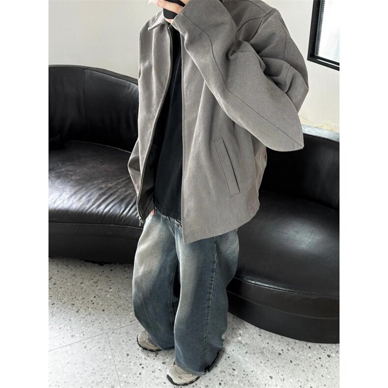 【有货】cleanfit灰色短款盔甲外套男春秋高级感夹克S260LL-P65,男装夹克,星座1007（原301D）