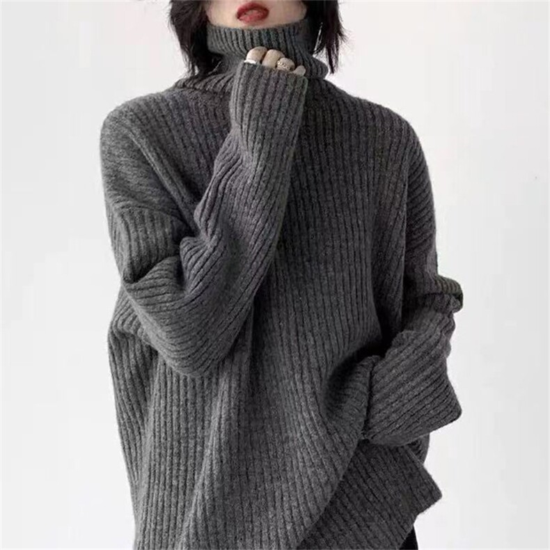 2025年秋季长袖时尚百搭休闲套头女士羊毛衫,女装羊毛衫,锦弘羊绒
