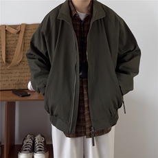 冬季新款棉衣男日系复古加棉加厚宽松立领棉服外套MJ56-P77，男装棉衣，星座208-5