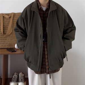 冬季新款棉衣男日系复古加棉加厚宽松立领棉服外套MJ56-P77图片