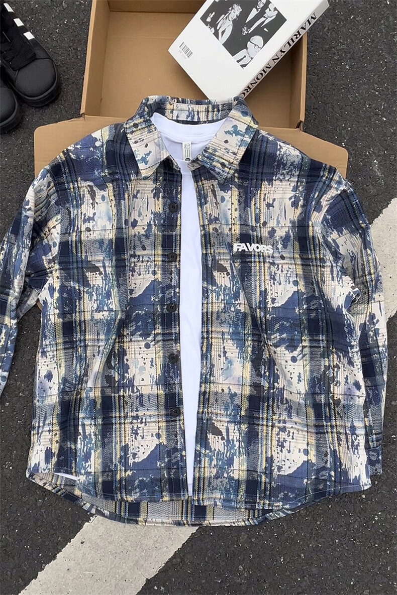 潮牌高街个性衬衫潮流宽松休闲上衣A086-CS2212-特批价30,男装衬衫,电商基地A086