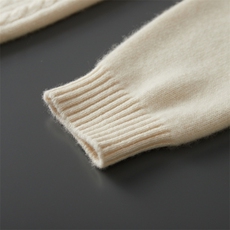 2025秋冬百搭时尚简约加厚圆领菱形扭花针织，男装羊绒套衫，盛欣羊绒