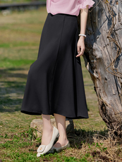 年A型高腰宽松半身裙时尚气质新款洋气减龄百搭半身裙，女装半身裙，时尚俏佳人