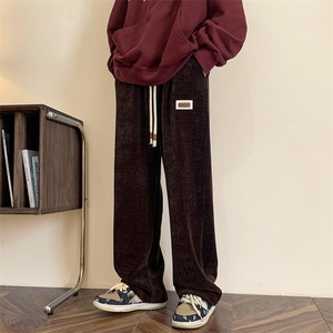 雪尼尔筷子条重磅贴标休闲裤M~5XL XZ604-KG45-P55控68图片