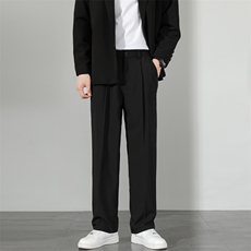 加绒加厚休闲长裤男秋冬季大码西装裤子217-2-HK2358-P45加绒55，男装西服套装，星座217-2