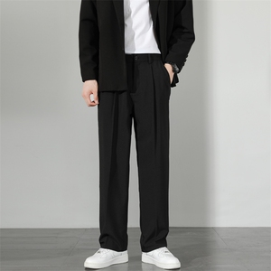 加绒加厚休闲长裤男秋冬季大码西装裤子217-2-HK2358-P45加绒55图片