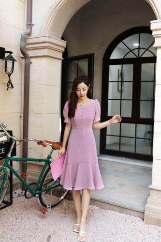 夏季新款醋酸缎麻面料，女装，楚楚媚衣