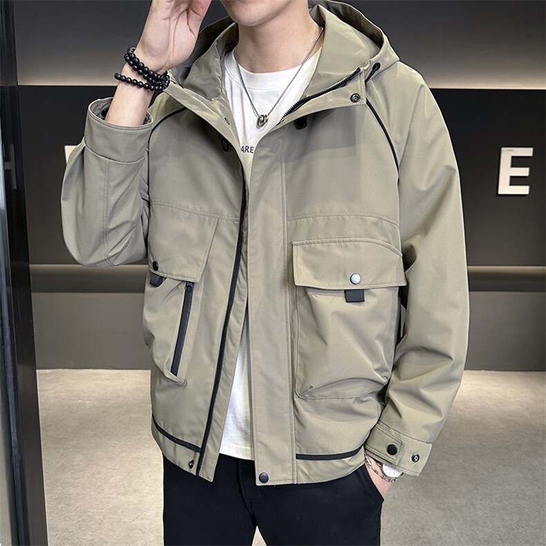 秋季夹克男高品质连帽外套型男商务休闲青年外套男N8817-P95,男装夹克,星座310B-3