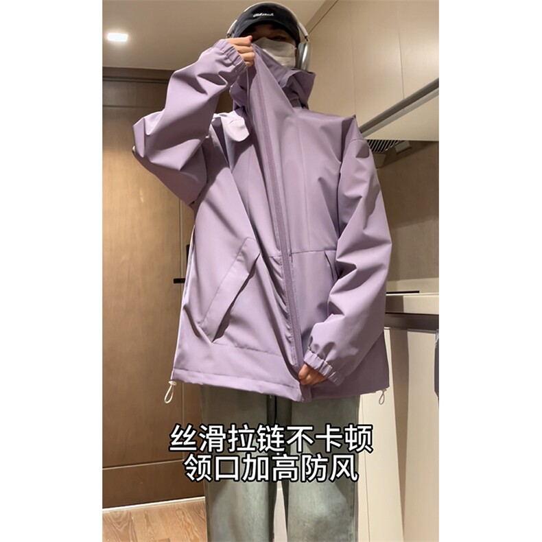【直播】2024春季防风宽松连帽冲锋外套冲锋衣C2301-TP65控价88,男装夹克,电商A102-1
