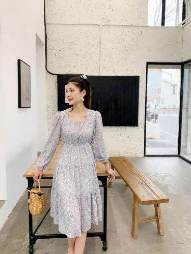 小碎花连衣裙，女装连衣裙，风姿秀衣
