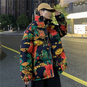 MY205新大花棉衣保暖防寒棉服面包服风民族特色外套大花男女图片