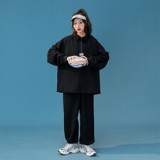 XZ216-ZZ88-P11821男款中性男女情华夫格套装上衣P65裤子P55,男装卫衣,星座716-1