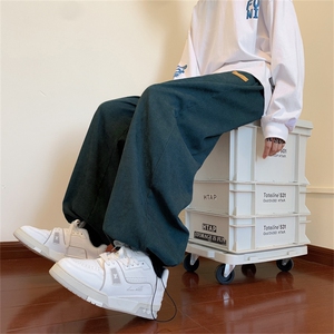 裤子男春季潮流宽松阔腿裤运动休闲长裤K0793-P30