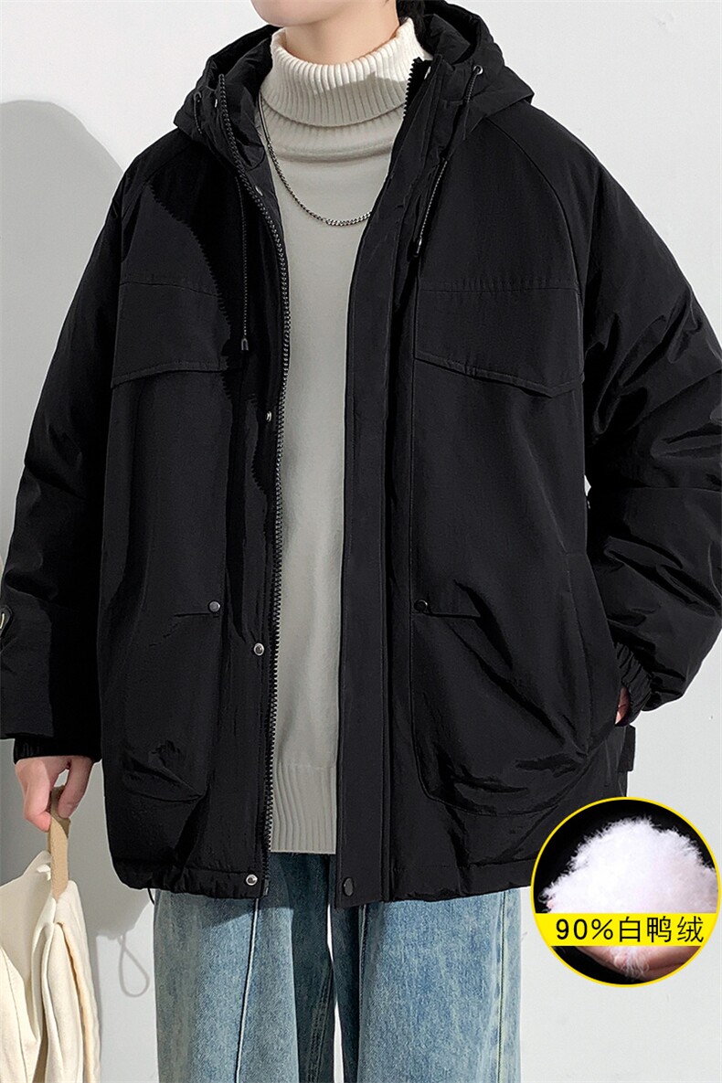 2023冬上新加绒加厚羽绒服时尚冲锋衣外套男女8313-P220控价318,男装羽绒服,电商A441-1