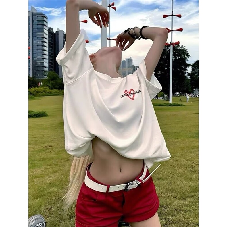 短袖t恤男夏季圆领纯棉半袖oversize美式简约潮牌体恤衫TX3115,男装T恤,星座516A