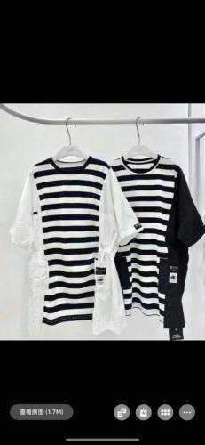 2021爱特儿风情条纹拼接丅裙，女装，爱特儿AITER