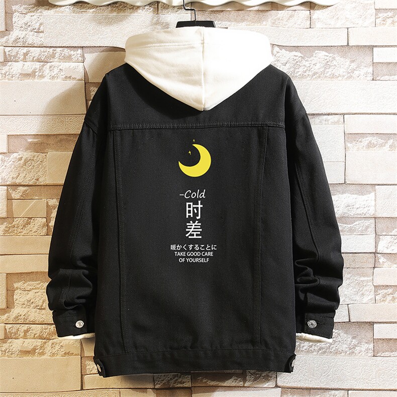 牛仔夹克男大码牛仔外套男茄克NJ77047-P60加绒款-P75,男装夹克,电商A040A