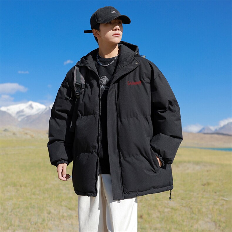 现货抖音得物可供视频三防加厚羽绒连帽棉衣外套面包棉服85535,男装棉衣,电商A486